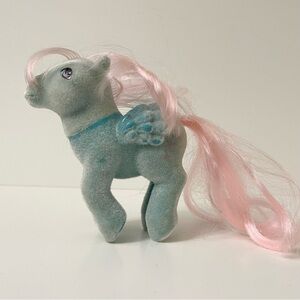 Vintage My Little Pony Flocked Wind Whistler Pegasus G1 Hasbro